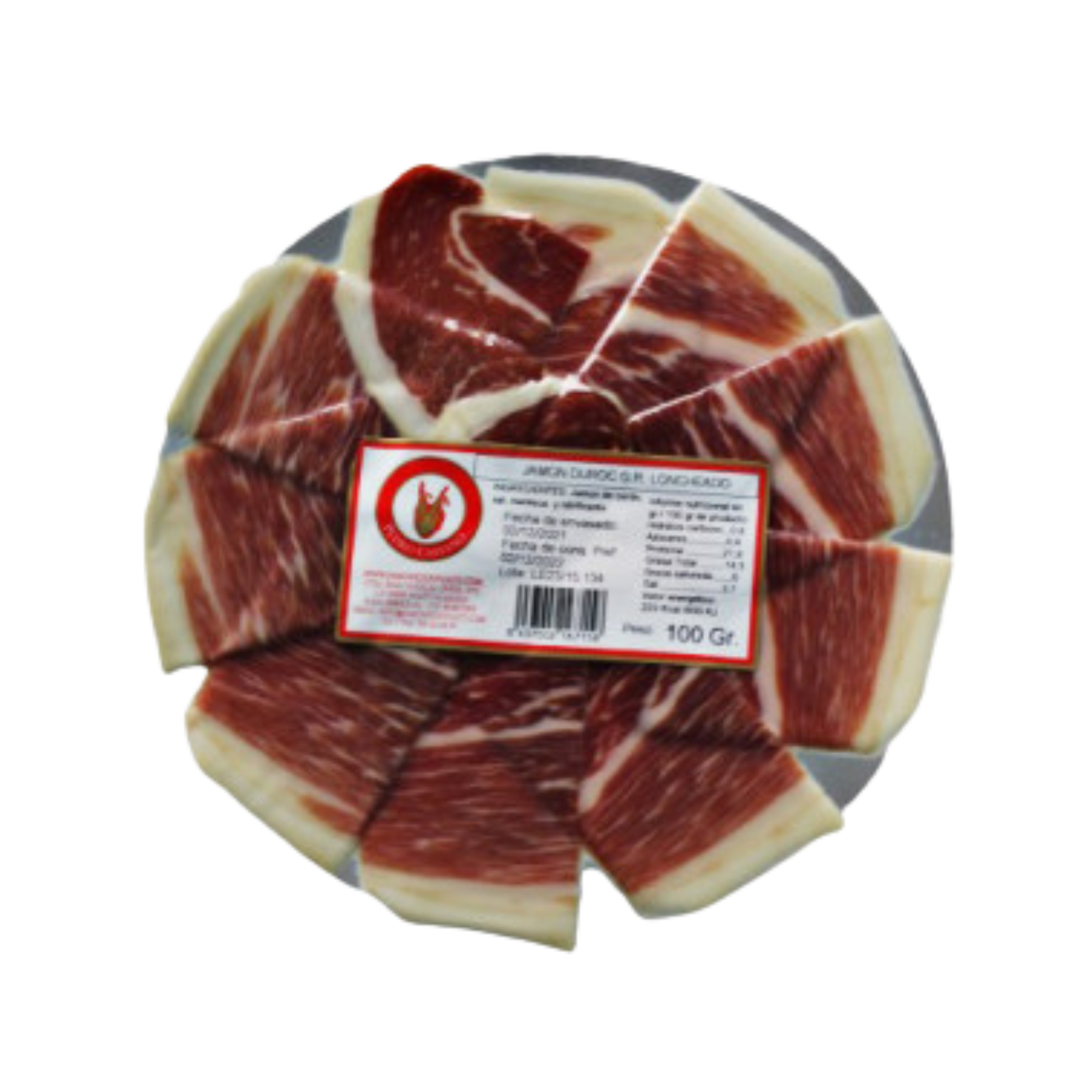 JAMÓN DUROC GRAN RESERVA LONCHEADO 100G Sabores Almería